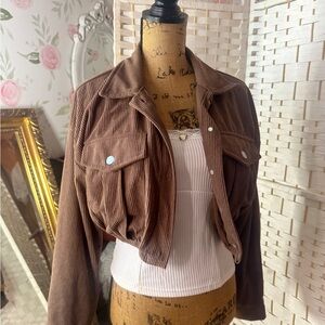 Brown Corduroy Halara Jacket